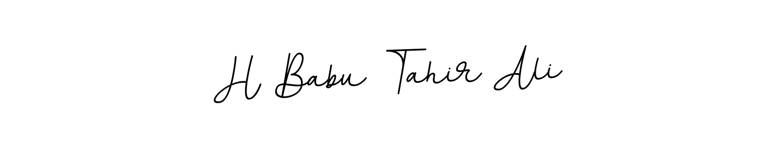 if you are searching for the best signature style for your name H Babu Tahir Ali. so please give up your signature search. here we have designed multiple signature styles  using BallpointsItalic-DORy9. H Babu Tahir Ali signature style 11 images and pictures png