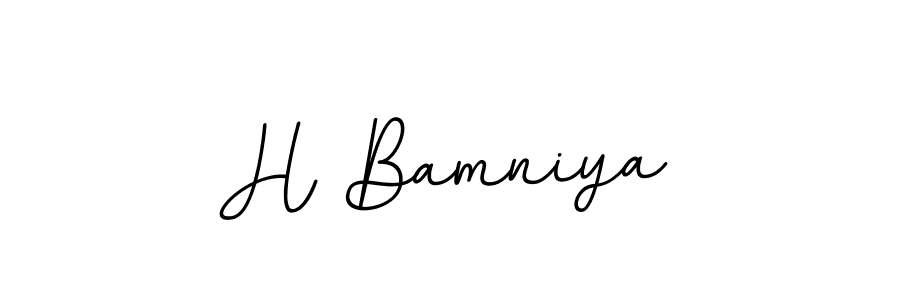 How to Draw H Bamniya signature style? BallpointsItalic-DORy9 is a latest design signature styles for name H Bamniya. H Bamniya signature style 11 images and pictures png