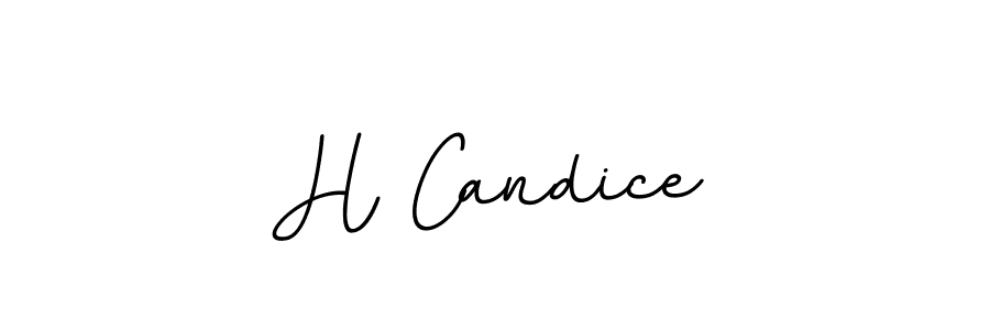 H Candice stylish signature style. Best Handwritten Sign (BallpointsItalic-DORy9) for my name. Handwritten Signature Collection Ideas for my name H Candice. H Candice signature style 11 images and pictures png