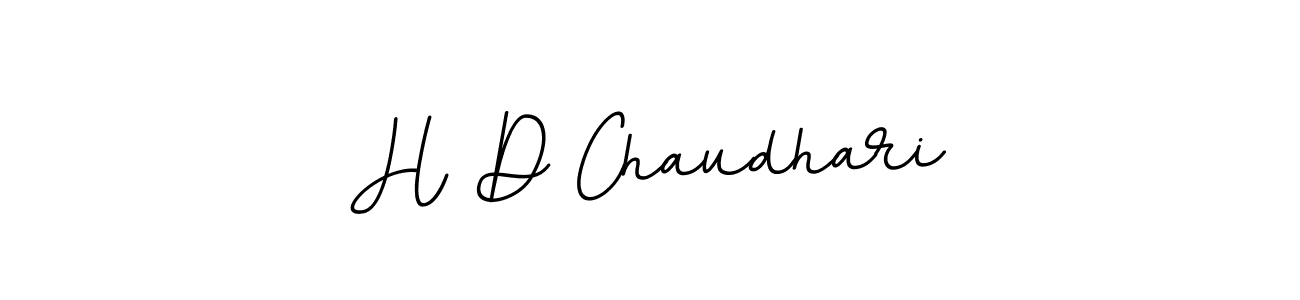 How to make H D Chaudhari name signature. Use BallpointsItalic-DORy9 style for creating short signs online. This is the latest handwritten sign. H D Chaudhari signature style 11 images and pictures png