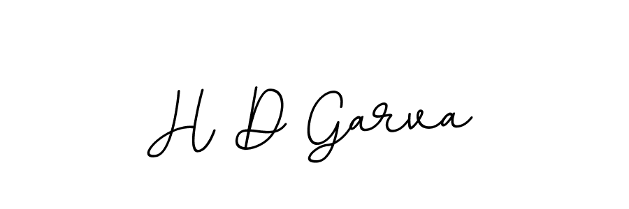 How to make H D Garva name signature. Use BallpointsItalic-DORy9 style for creating short signs online. This is the latest handwritten sign. H D Garva signature style 11 images and pictures png