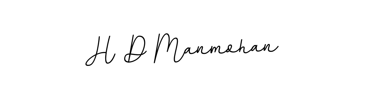 You should practise on your own different ways (BallpointsItalic-DORy9) to write your name (H D Manmohan) in signature. don't let someone else do it for you. H D Manmohan signature style 11 images and pictures png