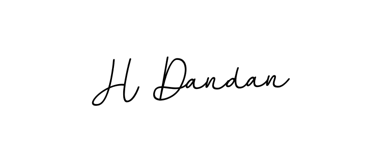 Create a beautiful signature design for name H Dandan. With this signature (BallpointsItalic-DORy9) fonts, you can make a handwritten signature for free. H Dandan signature style 11 images and pictures png