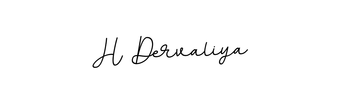 Create a beautiful signature design for name H Dervaliya. With this signature (BallpointsItalic-DORy9) fonts, you can make a handwritten signature for free. H Dervaliya signature style 11 images and pictures png