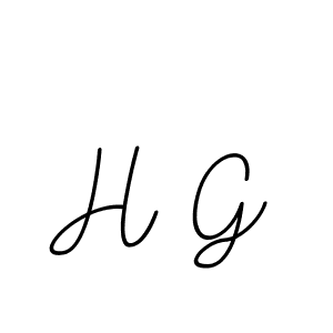 Make a beautiful signature design for name H G. With this signature (BallpointsItalic-DORy9) style, you can create a handwritten signature for free. H G signature style 11 images and pictures png