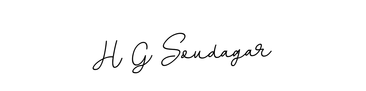 Use a signature maker to create a handwritten signature online. With this signature software, you can design (BallpointsItalic-DORy9) your own signature for name H G Soudagar. H G Soudagar signature style 11 images and pictures png