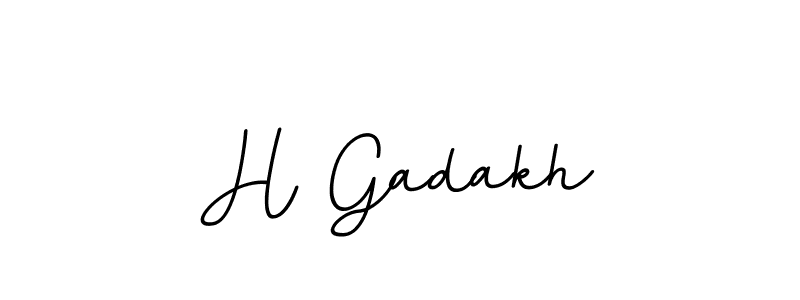 How to make H Gadakh signature? BallpointsItalic-DORy9 is a professional autograph style. Create handwritten signature for H Gadakh name. H Gadakh signature style 11 images and pictures png