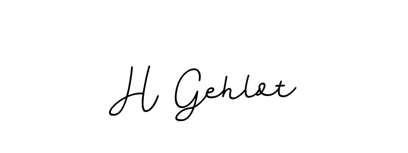 The best way (BallpointsItalic-DORy9) to make a short signature is to pick only two or three words in your name. The name H Gehlot include a total of six letters. For converting this name. H Gehlot signature style 11 images and pictures png