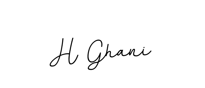 How to make H Ghani name signature. Use BallpointsItalic-DORy9 style for creating short signs online. This is the latest handwritten sign. H Ghani signature style 11 images and pictures png