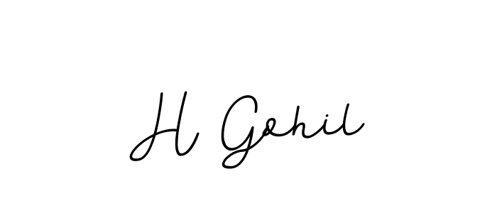 Make a beautiful signature design for name H Gohil. Use this online signature maker to create a handwritten signature for free. H Gohil signature style 11 images and pictures png