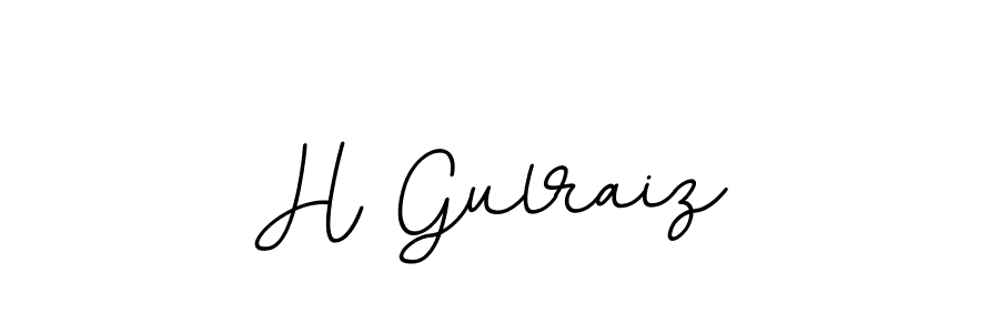 Create a beautiful signature design for name H Gulraiz. With this signature (BallpointsItalic-DORy9) fonts, you can make a handwritten signature for free. H Gulraiz signature style 11 images and pictures png