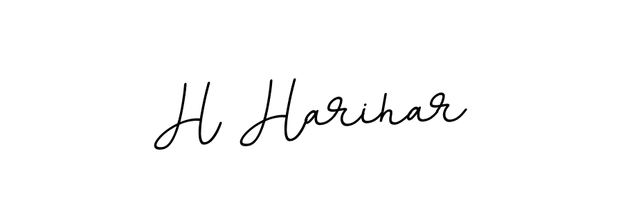 The best way (BallpointsItalic-DORy9) to make a short signature is to pick only two or three words in your name. The name H Harihar include a total of six letters. For converting this name. H Harihar signature style 11 images and pictures png