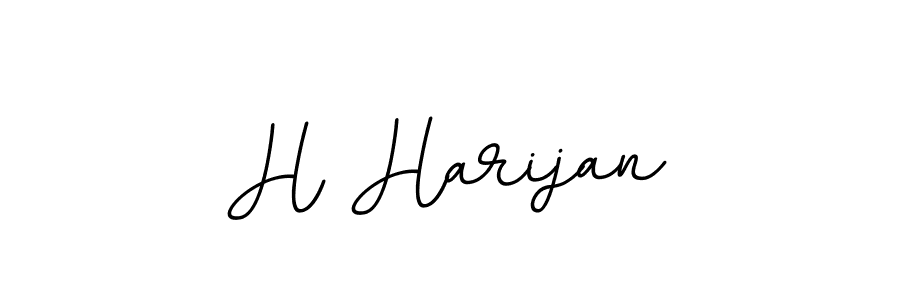 The best way (BallpointsItalic-DORy9) to make a short signature is to pick only two or three words in your name. The name H Harijan include a total of six letters. For converting this name. H Harijan signature style 11 images and pictures png