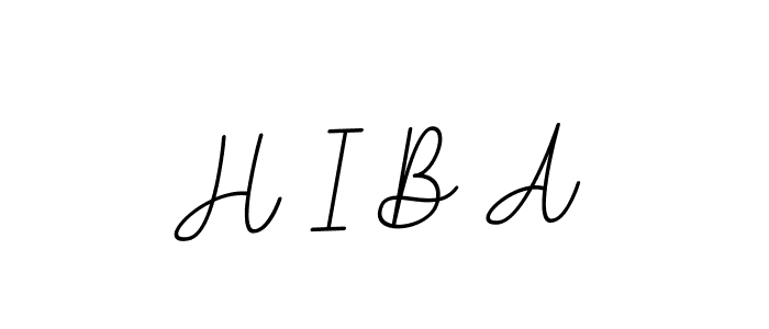 How to Draw H I B A signature style? BallpointsItalic-DORy9 is a latest design signature styles for name H I B A. H I B A signature style 11 images and pictures png