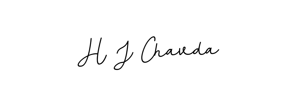 You should practise on your own different ways (BallpointsItalic-DORy9) to write your name (H J Chavda) in signature. don't let someone else do it for you. H J Chavda signature style 11 images and pictures png