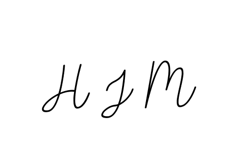 The best way (BallpointsItalic-DORy9) to make a short signature is to pick only two or three words in your name. The name H J M include a total of six letters. For converting this name. H J M signature style 11 images and pictures png