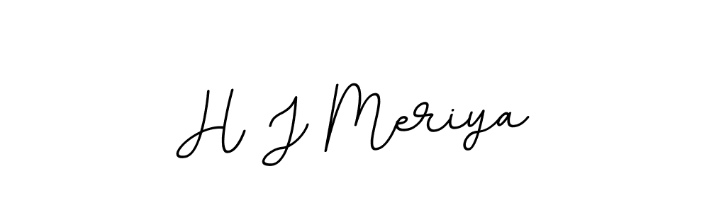 H J Meriya stylish signature style. Best Handwritten Sign (BallpointsItalic-DORy9) for my name. Handwritten Signature Collection Ideas for my name H J Meriya. H J Meriya signature style 11 images and pictures png