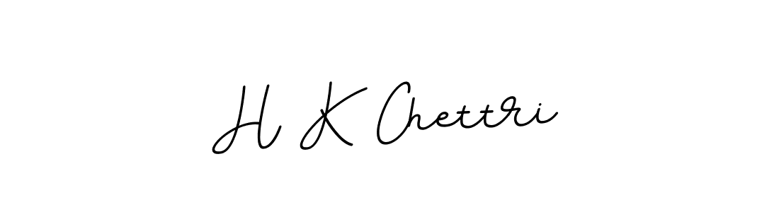 How to make H K Chettri name signature. Use BallpointsItalic-DORy9 style for creating short signs online. This is the latest handwritten sign. H K Chettri signature style 11 images and pictures png