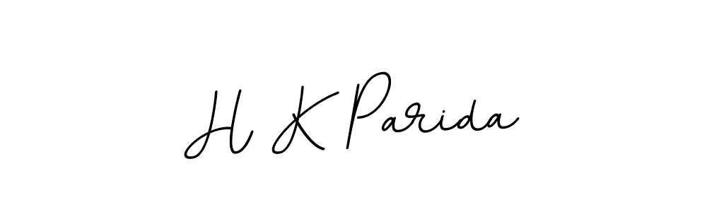 How to make H K Parida name signature. Use BallpointsItalic-DORy9 style for creating short signs online. This is the latest handwritten sign. H K Parida signature style 11 images and pictures png