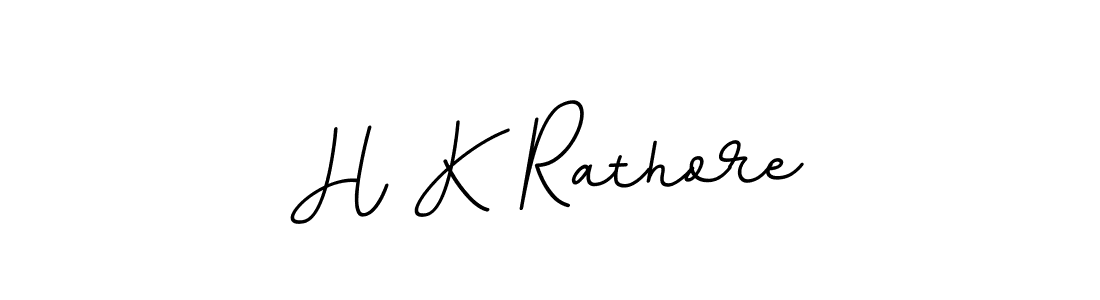 Design your own signature with our free online signature maker. With this signature software, you can create a handwritten (BallpointsItalic-DORy9) signature for name H K Rathore. H K Rathore signature style 11 images and pictures png