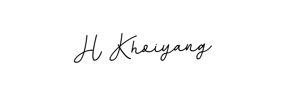 Use a signature maker to create a handwritten signature online. With this signature software, you can design (BallpointsItalic-DORy9) your own signature for name H Khoiyang. H Khoiyang signature style 11 images and pictures png