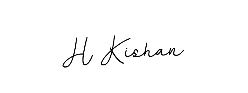 You should practise on your own different ways (BallpointsItalic-DORy9) to write your name (H Kishan) in signature. don't let someone else do it for you. H Kishan signature style 11 images and pictures png