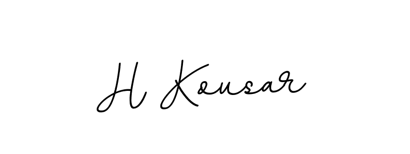 It looks lik you need a new signature style for name H Kousar. Design unique handwritten (BallpointsItalic-DORy9) signature with our free signature maker in just a few clicks. H Kousar signature style 11 images and pictures png