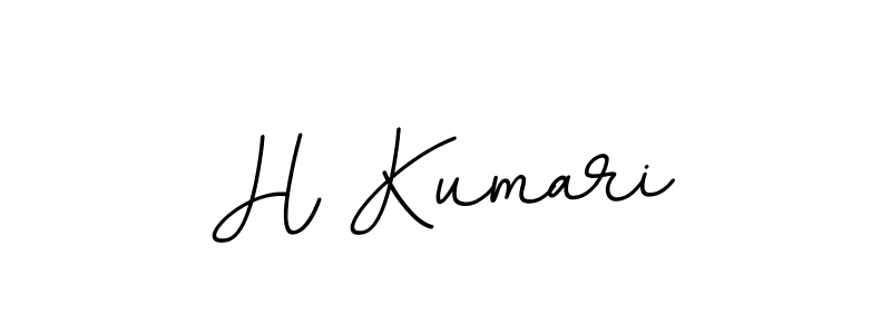 Create a beautiful signature design for name H Kumari. With this signature (BallpointsItalic-DORy9) fonts, you can make a handwritten signature for free. H Kumari signature style 11 images and pictures png