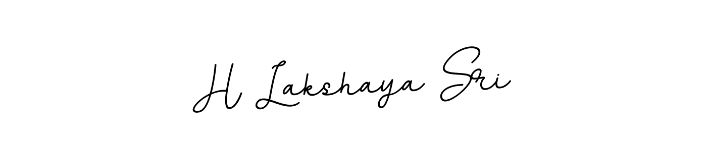 Create a beautiful signature design for name H Lakshaya Sri. With this signature (BallpointsItalic-DORy9) fonts, you can make a handwritten signature for free. H Lakshaya Sri signature style 11 images and pictures png