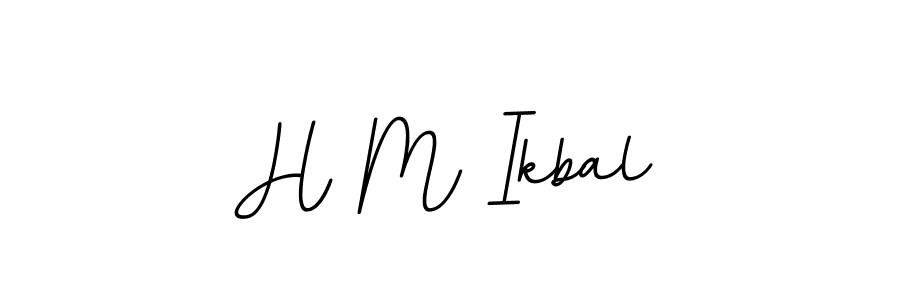 Use a signature maker to create a handwritten signature online. With this signature software, you can design (BallpointsItalic-DORy9) your own signature for name H M Ikbal. H M Ikbal signature style 11 images and pictures png