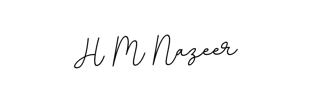 It looks lik you need a new signature style for name H M Nazeer. Design unique handwritten (BallpointsItalic-DORy9) signature with our free signature maker in just a few clicks. H M Nazeer signature style 11 images and pictures png