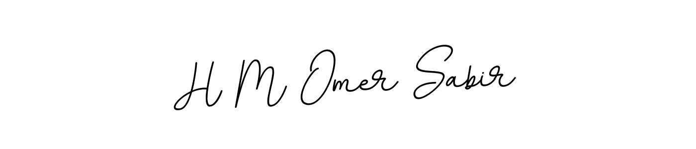 Use a signature maker to create a handwritten signature online. With this signature software, you can design (BallpointsItalic-DORy9) your own signature for name H M Omer Sabir. H M Omer Sabir signature style 11 images and pictures png