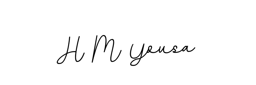 How to make H M Yousa signature? BallpointsItalic-DORy9 is a professional autograph style. Create handwritten signature for H M Yousa name. H M Yousa signature style 11 images and pictures png