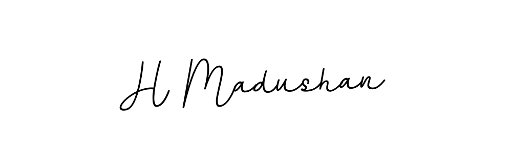 How to Draw H Madushan signature style? BallpointsItalic-DORy9 is a latest design signature styles for name H Madushan. H Madushan signature style 11 images and pictures png