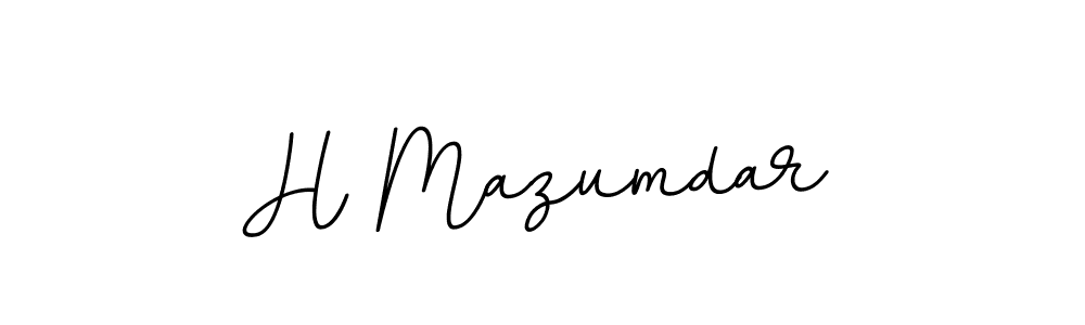 Also we have H Mazumdar name is the best signature style. Create professional handwritten signature collection using BallpointsItalic-DORy9 autograph style. H Mazumdar signature style 11 images and pictures png