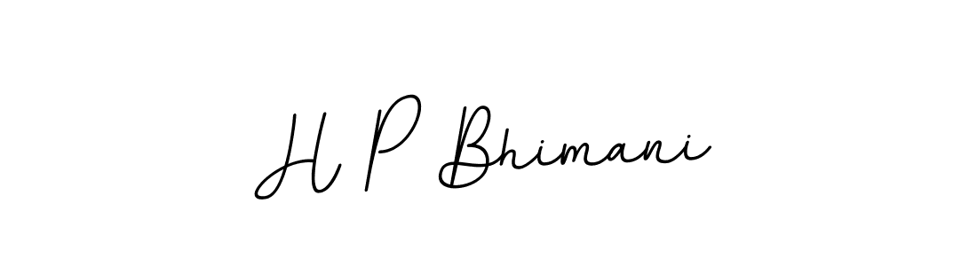 This is the best signature style for the H P Bhimani name. Also you like these signature font (BallpointsItalic-DORy9). Mix name signature. H P Bhimani signature style 11 images and pictures png