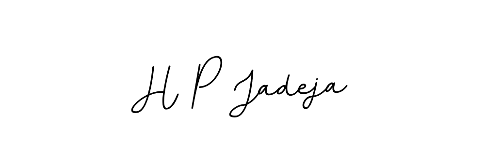 if you are searching for the best signature style for your name H P Jadeja. so please give up your signature search. here we have designed multiple signature styles  using BallpointsItalic-DORy9. H P Jadeja signature style 11 images and pictures png