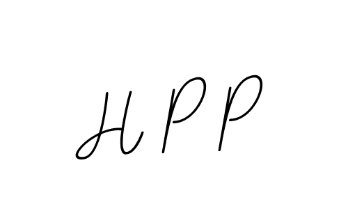 Design your own signature with our free online signature maker. With this signature software, you can create a handwritten (BallpointsItalic-DORy9) signature for name H P P. H P P signature style 11 images and pictures png