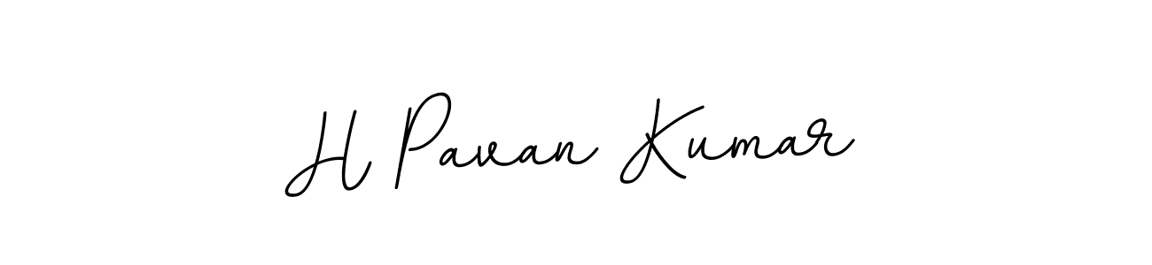 How to make H Pavan Kumar name signature. Use BallpointsItalic-DORy9 style for creating short signs online. This is the latest handwritten sign. H Pavan Kumar signature style 11 images and pictures png