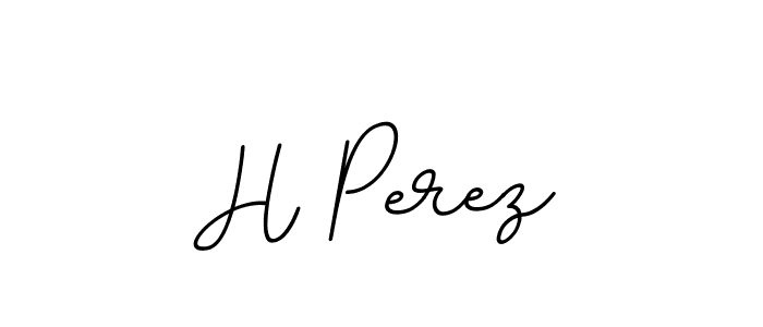 The best way (BallpointsItalic-DORy9) to make a short signature is to pick only two or three words in your name. The name H Perez include a total of six letters. For converting this name. H Perez signature style 11 images and pictures png