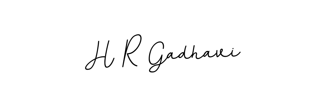 Use a signature maker to create a handwritten signature online. With this signature software, you can design (BallpointsItalic-DORy9) your own signature for name H R Gadhavi. H R Gadhavi signature style 11 images and pictures png