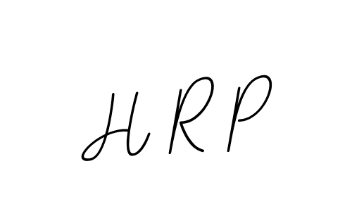 The best way (BallpointsItalic-DORy9) to make a short signature is to pick only two or three words in your name. The name H R P include a total of six letters. For converting this name. H R P signature style 11 images and pictures png