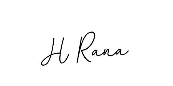 Create a beautiful signature design for name H Rana. With this signature (BallpointsItalic-DORy9) fonts, you can make a handwritten signature for free. H Rana signature style 11 images and pictures png