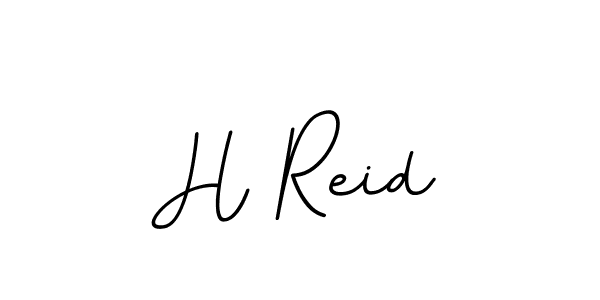 You should practise on your own different ways (BallpointsItalic-DORy9) to write your name (H Reid) in signature. don't let someone else do it for you. H Reid signature style 11 images and pictures png