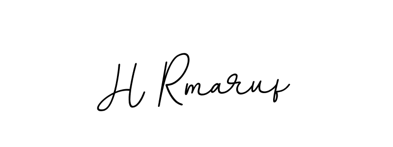 Create a beautiful signature design for name H Rmaruf. With this signature (BallpointsItalic-DORy9) fonts, you can make a handwritten signature for free. H Rmaruf signature style 11 images and pictures png