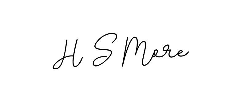 It looks lik you need a new signature style for name H S More. Design unique handwritten (BallpointsItalic-DORy9) signature with our free signature maker in just a few clicks. H S More signature style 11 images and pictures png