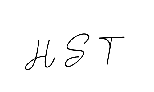 The best way (BallpointsItalic-DORy9) to make a short signature is to pick only two or three words in your name. The name H S T include a total of six letters. For converting this name. H S T signature style 11 images and pictures png