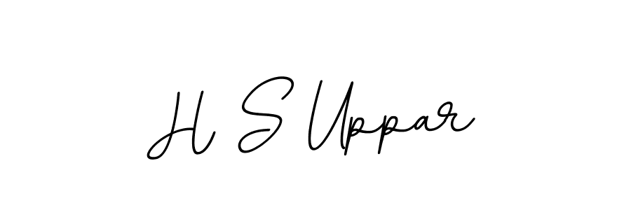 Design your own signature with our free online signature maker. With this signature software, you can create a handwritten (BallpointsItalic-DORy9) signature for name H S Uppar. H S Uppar signature style 11 images and pictures png