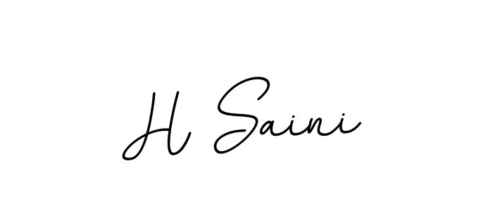 H Saini stylish signature style. Best Handwritten Sign (BallpointsItalic-DORy9) for my name. Handwritten Signature Collection Ideas for my name H Saini. H Saini signature style 11 images and pictures png