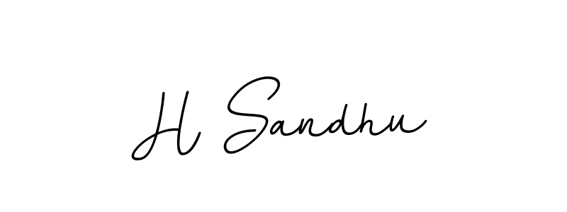 Make a beautiful signature design for name H Sandhu. With this signature (BallpointsItalic-DORy9) style, you can create a handwritten signature for free. H Sandhu signature style 11 images and pictures png